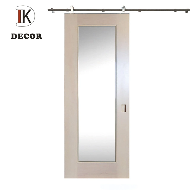 Остекленная деревянная дверь Специальное предложение для туалета/ванной комнаты с одной Большое стекло панели