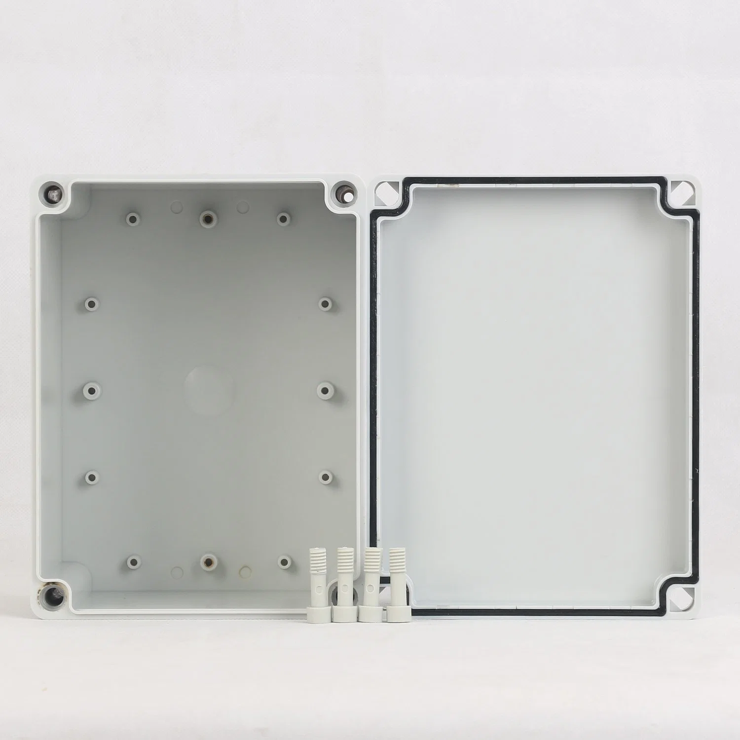 Good Goods Factory 200*150*130mm ABS Plastic Waterproof Junction Box Electrical Components Can Be Installed with Custom Cut-Outs