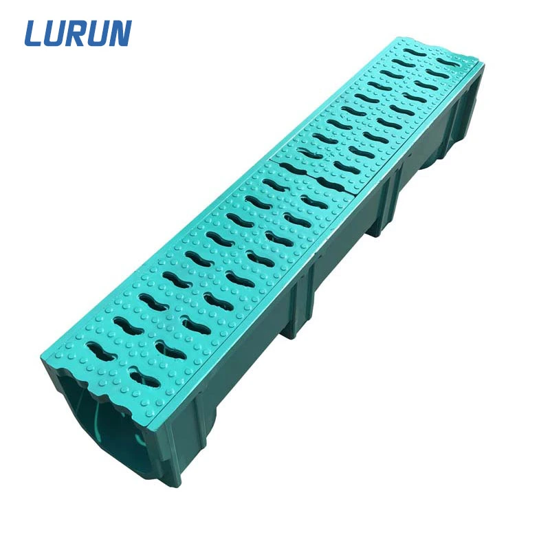 High Quality Floor Drain Drainage Channel Grates Polymer Concrete Drainage Ditch for Water Drain