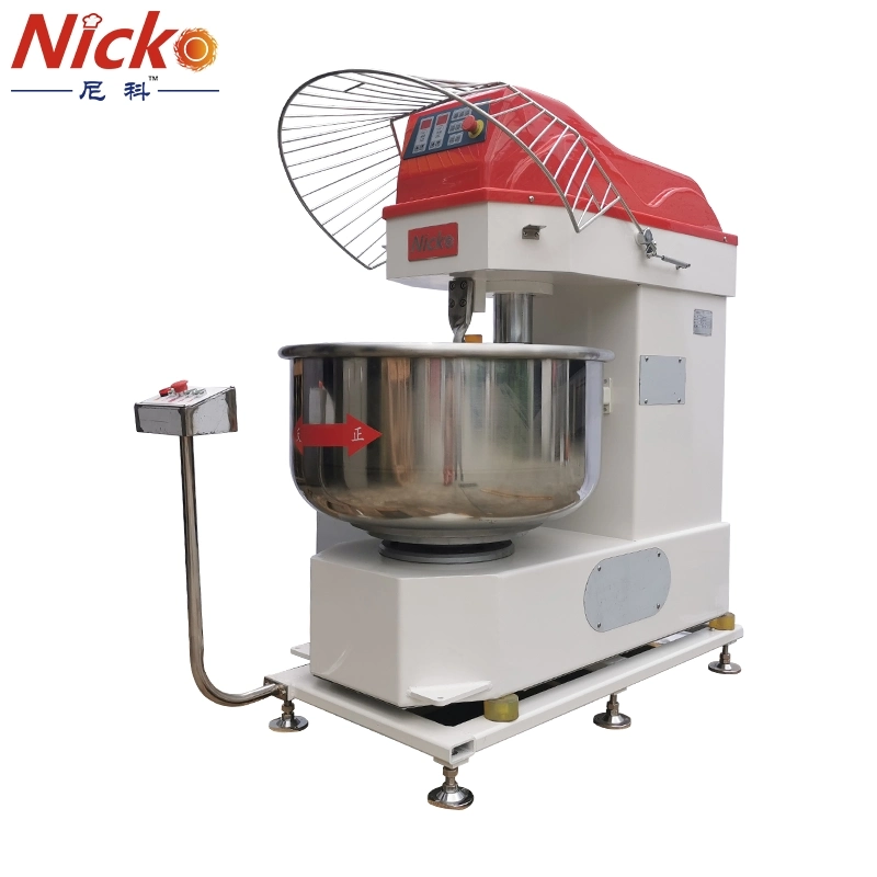 Hornear la masa de la máquina comercial panadería Kneader Mini Pizza mezclador, Cocina Eléctrica de 125kg de harina Amasadora de espiral