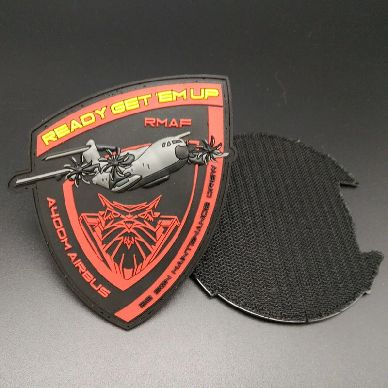 Professional Customized Rubber Clothing Label Military Style 3D Logo PVC Patch Emblem for Army Used