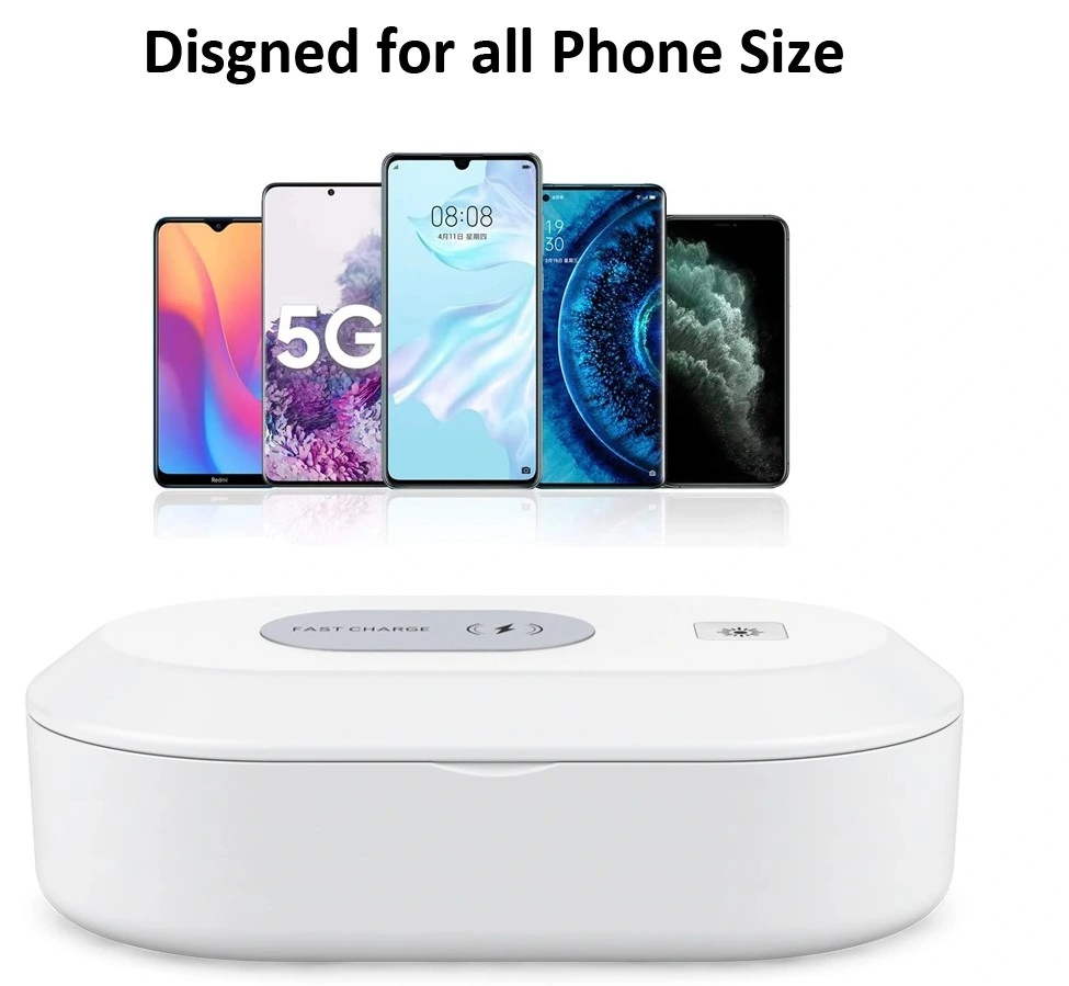 Mobile Phones Sanitizer Box UV Light with Wireless Charger