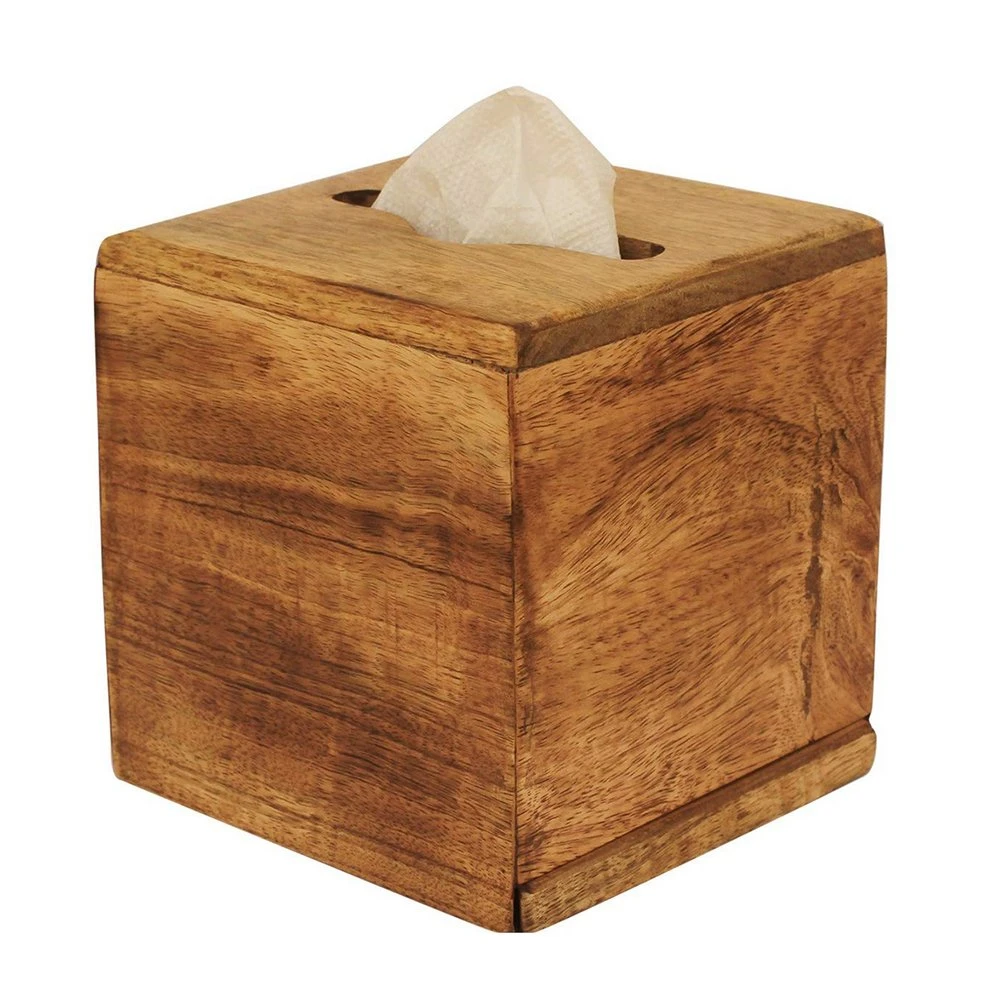 Tissue Paper Box Holder Decorative and Stylish Wooden Tissue Box for Car Home Office Desk Decoration