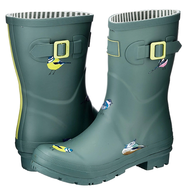 Multi-Style Printing Waterproof Ladies Rubber Rain Boots Outdoor Shoes Footwear