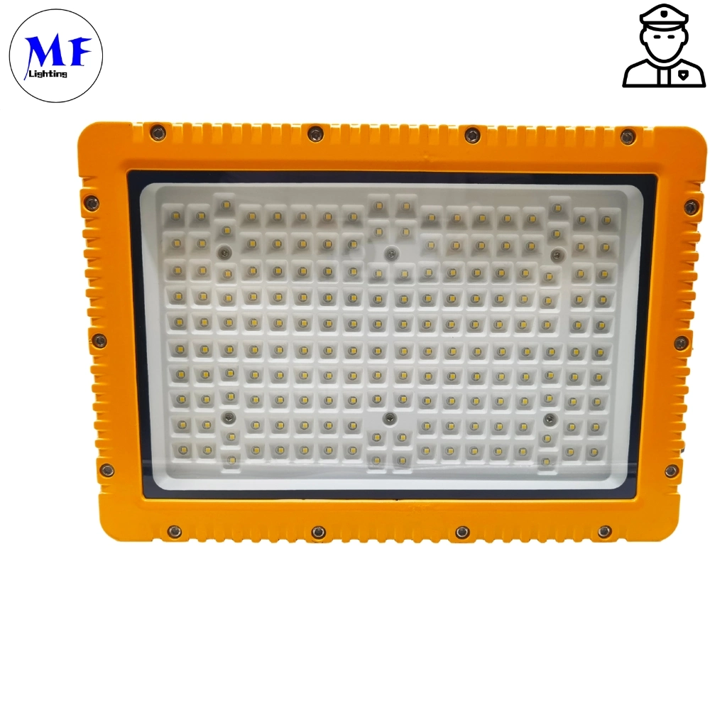 Factory Price Atex Certified High Power 100W ADC12 Aluminum Housing Zone 1 Zone 2 LNG Gas Station Oil Industry Chemical Plant Explosion Proof Light