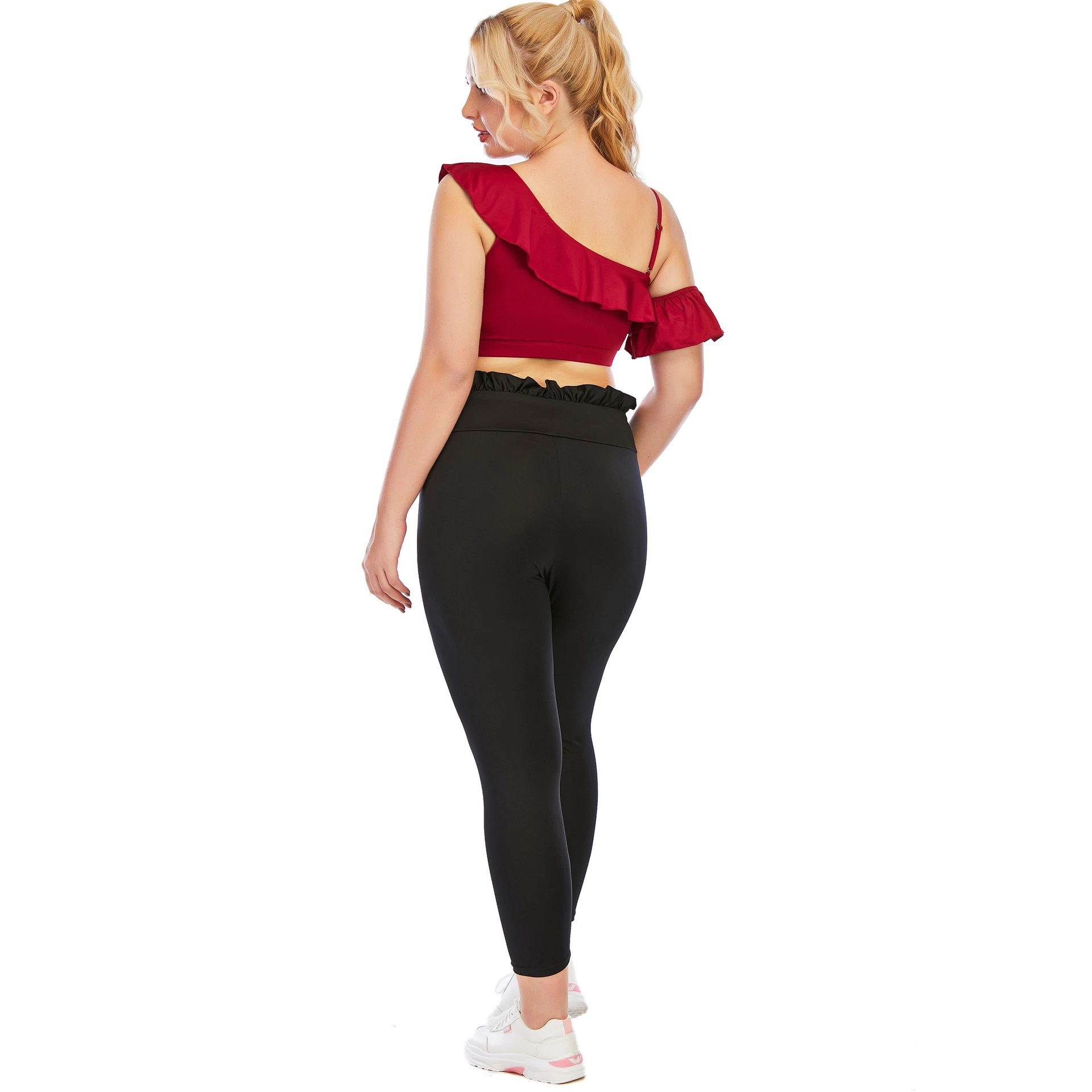 De nouveaux sports Sexy costume de Yoga beauté retour Soutien-gorge de sport de haut niveau de la taille de la hanche costume de remise en forme de levage Sportswear Activewear