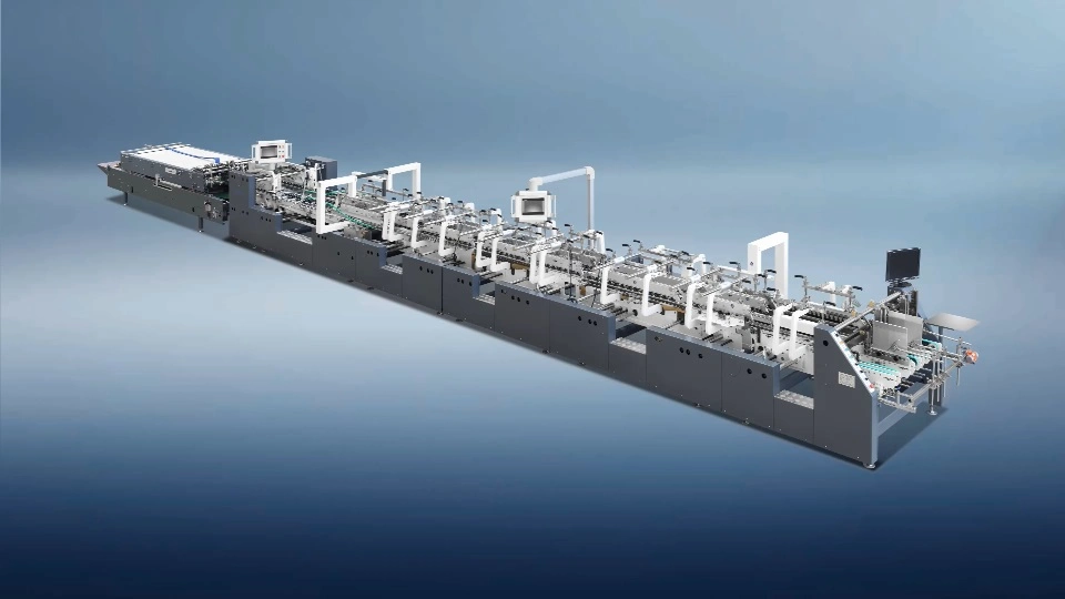 caja de cartón carpeta de las patatas fritas Gluer bolsa de papel de fabricación de la máquina