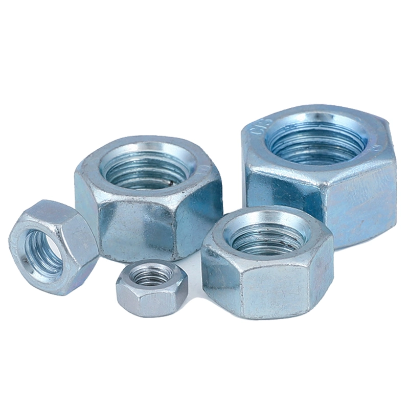 DIN 934 Titanium Aluminum Stainless Steel Zinc Plated Finished Hex Nuts Hexagon Nuts