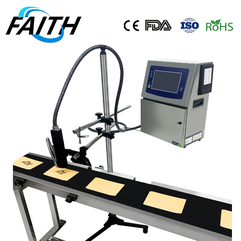 Faith High Speed CIJ Tintenstrahldrucker 12,7-25,4mm voll verwendet Automatische Kodierung von Montagelinie für kleine Zeichen für den Etikettendruck Maschine