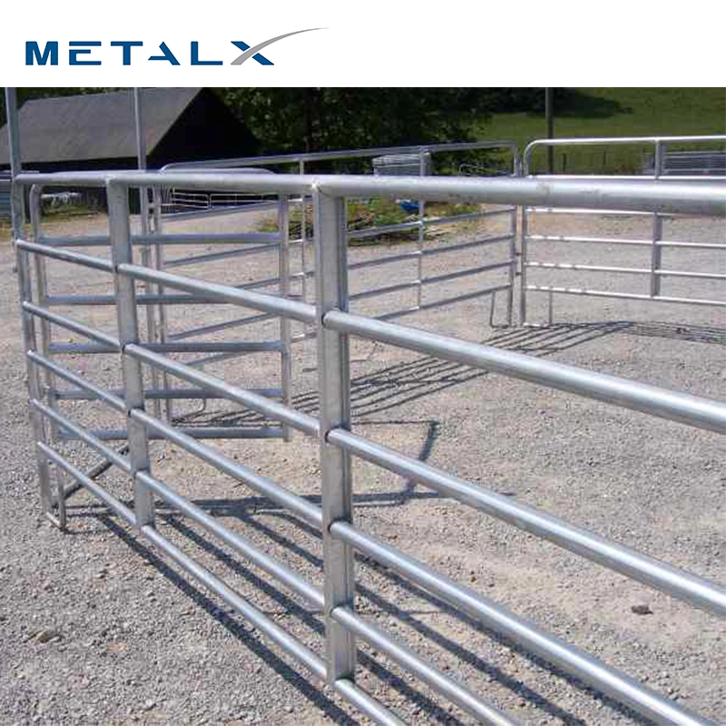 Easy Assemble OEM Livestock Horse Rail Metal Animal Farm Fence Panel