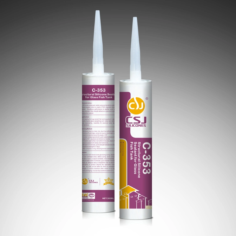 Aquarium Structural Acid Silicone Sealant White