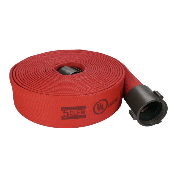 1-1/2" Red Canvas Fire Hose UL Listed Fire Fighting Equipment