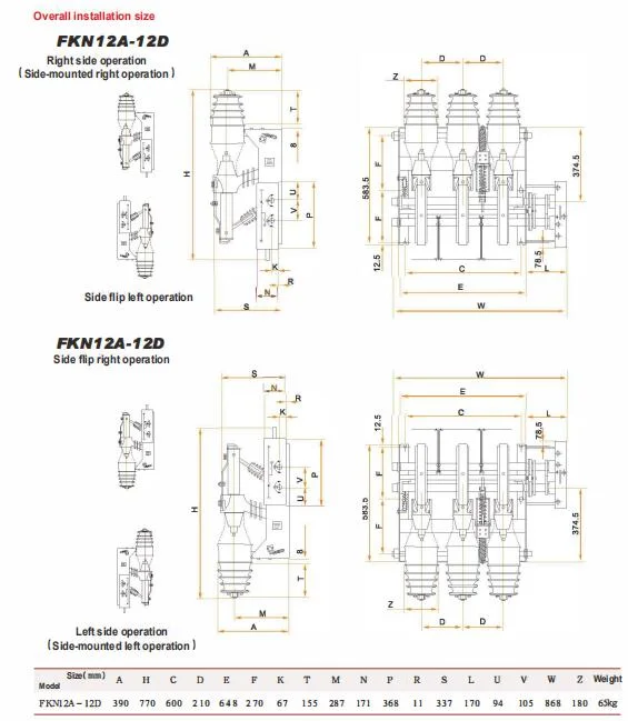 Fkn12 Series High Voltage Air Load Breaker Fuse Switch