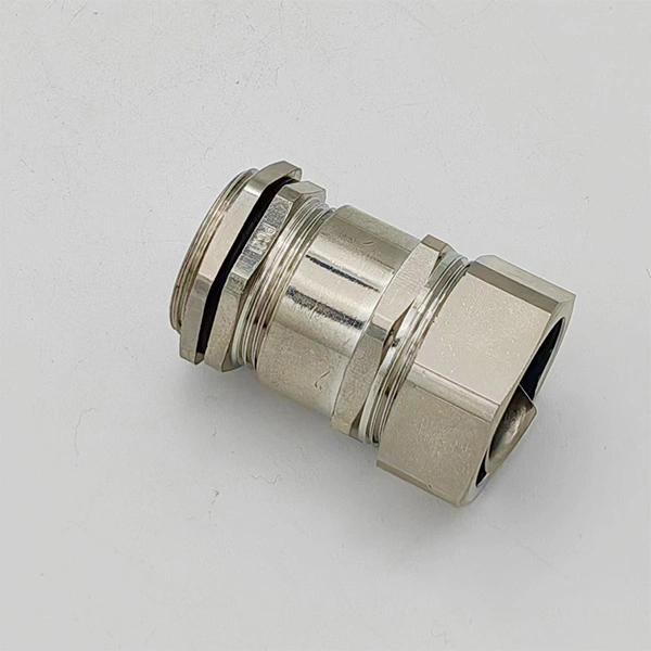 Lockable Cable Gland for Metal Flexible Conduit Pg21-DN20 Brass Nickel Plated