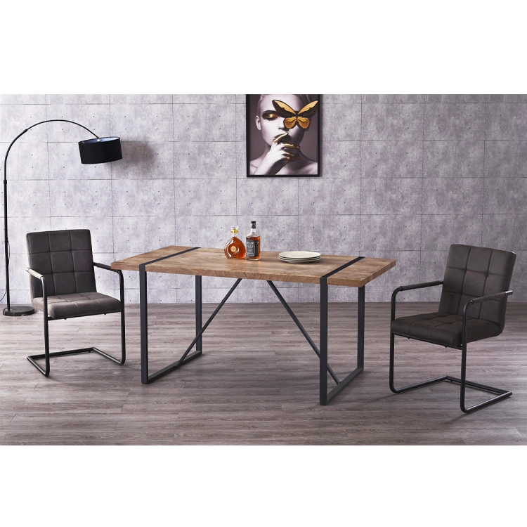 Farmhouse Modern Rustic 8 Seater Thin Weathered Dark Black Washed Oak Kitchen Dining Table