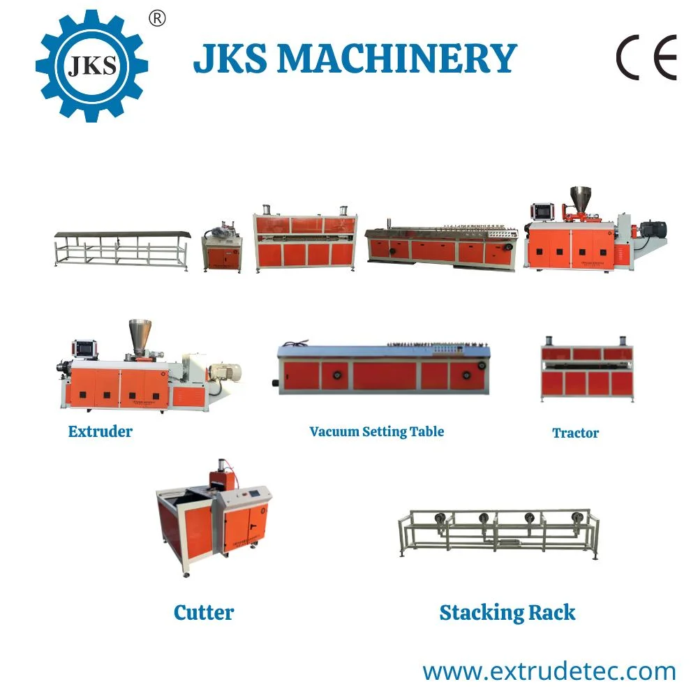 High quality/High cost performance  Automation Plastic PVC Water Stop Making Machine / WPC Door Frame Hollow Ceiling Profile Extrusion Production Line Manufacturer in China