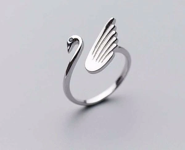 New Simple Style Swan Adjustable Yarn Guide Animal Ring