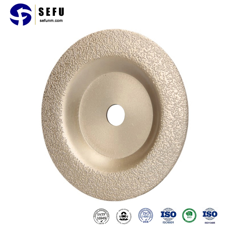 Sefu China Grinding Head Factory Vacuum Brazed Diamond Cutting Saw Blade/Diamond Tools for Granite/Marble Cutting Diamond Disc for Grinder