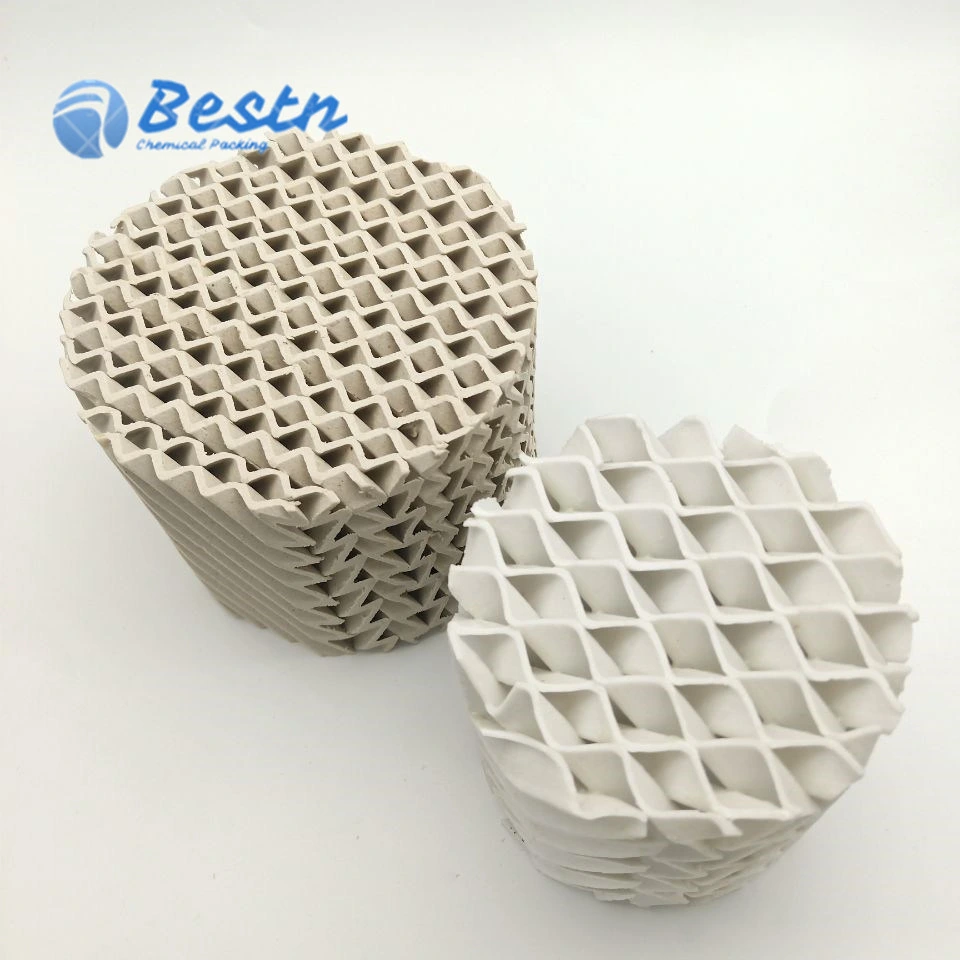 Light Corrugated Ceramic Packing 125X/Y Ceramic Structured Packing Tower Packing