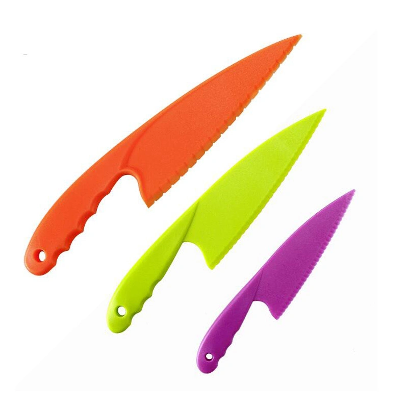 3pieces Kitchen Chef Knives Cookies Bread Lettuce Plastic Bl12141