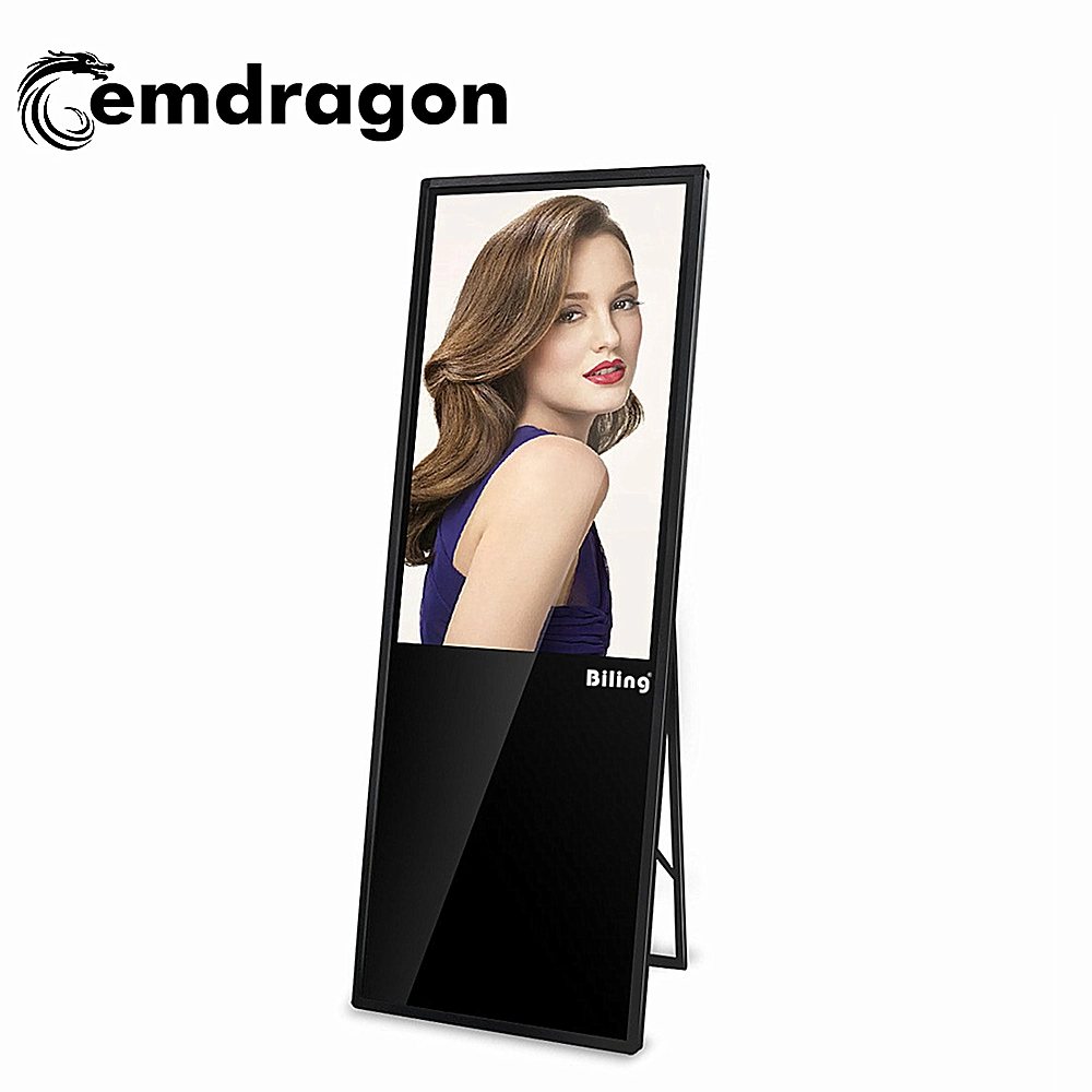 32 Inch Easy-Carry Portable Restaurant Digital Signage Menu Board Vertical Display Android Ad Player LED Advertising Screen