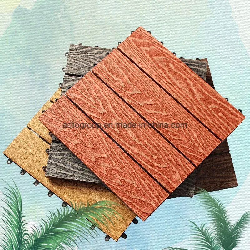 High Strength Eco-Friendly Plastic and Wood Composite WPC Floor Tile