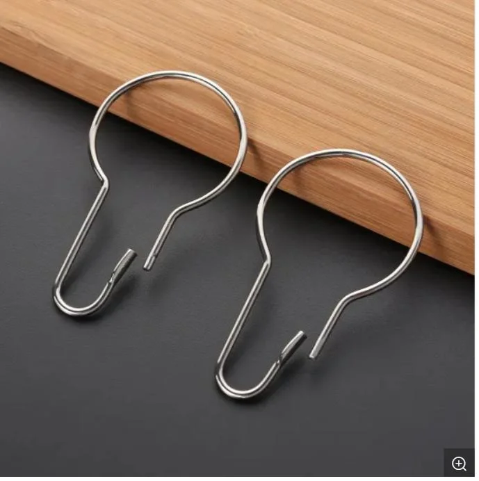 Wholesale Metal Shower Curtain Rings Hooks for Curtainrod