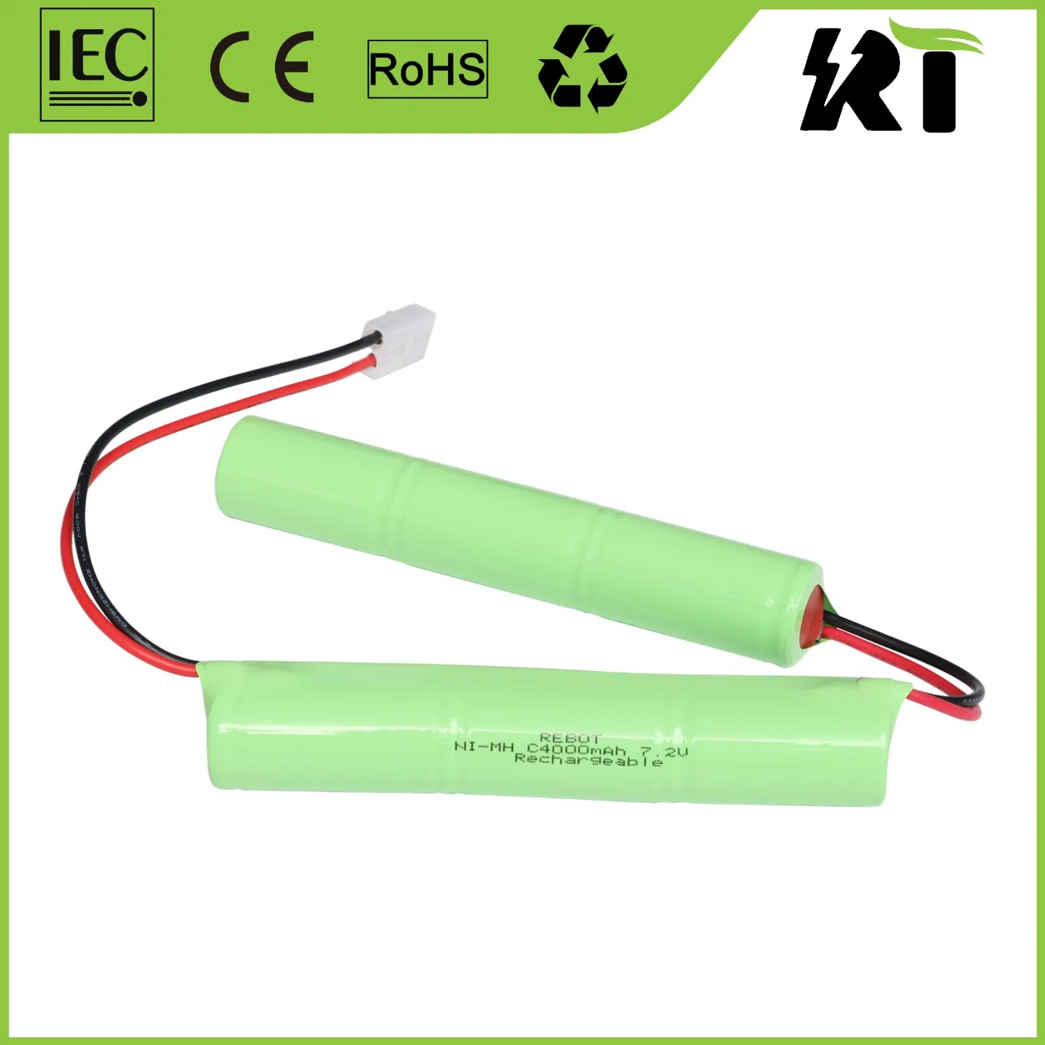 Customized 4.8V AA Ni-MH Rechargeable Battery Pack