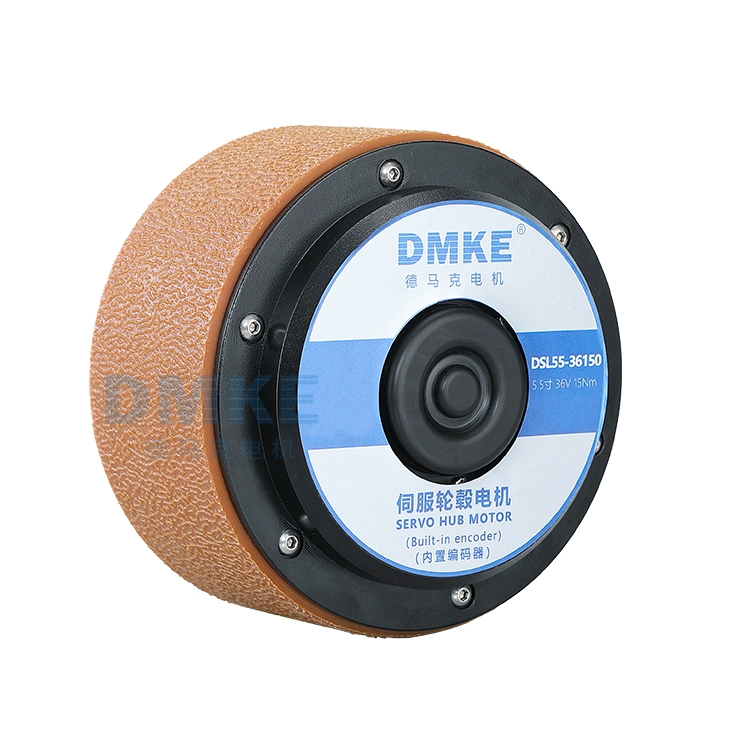 Dmke IP65 140mm 5.5 Inch 36V 155W 15n. M Mobile Robot Drive Brushless Electric DC Servo Hub Wheel Motor