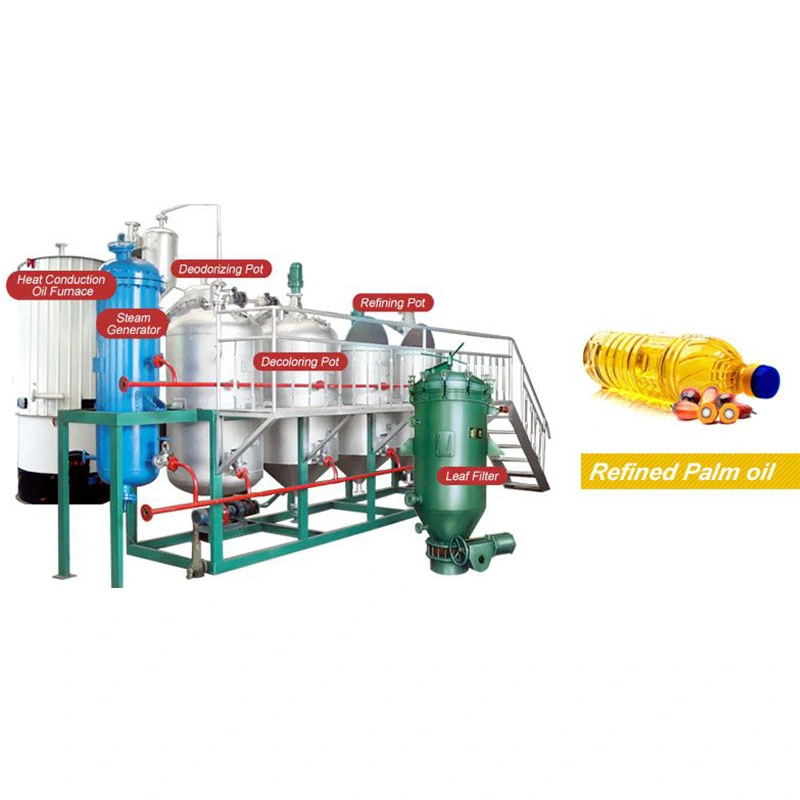 1-5 Ton/D Cooking Oil Refining Machine