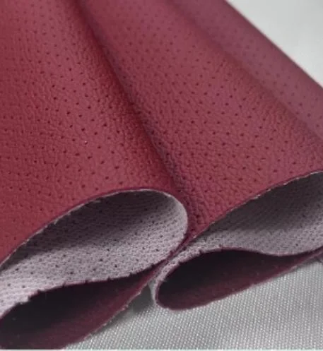 Hot Sales Customized PVC Semi PU Leather Vinyl Leatherette for Bags and Shoes Making