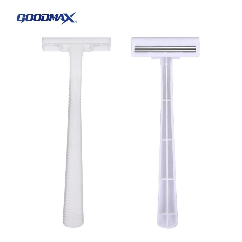 Disposable Safety Razor with Twin Stainless Steel Blade for Man