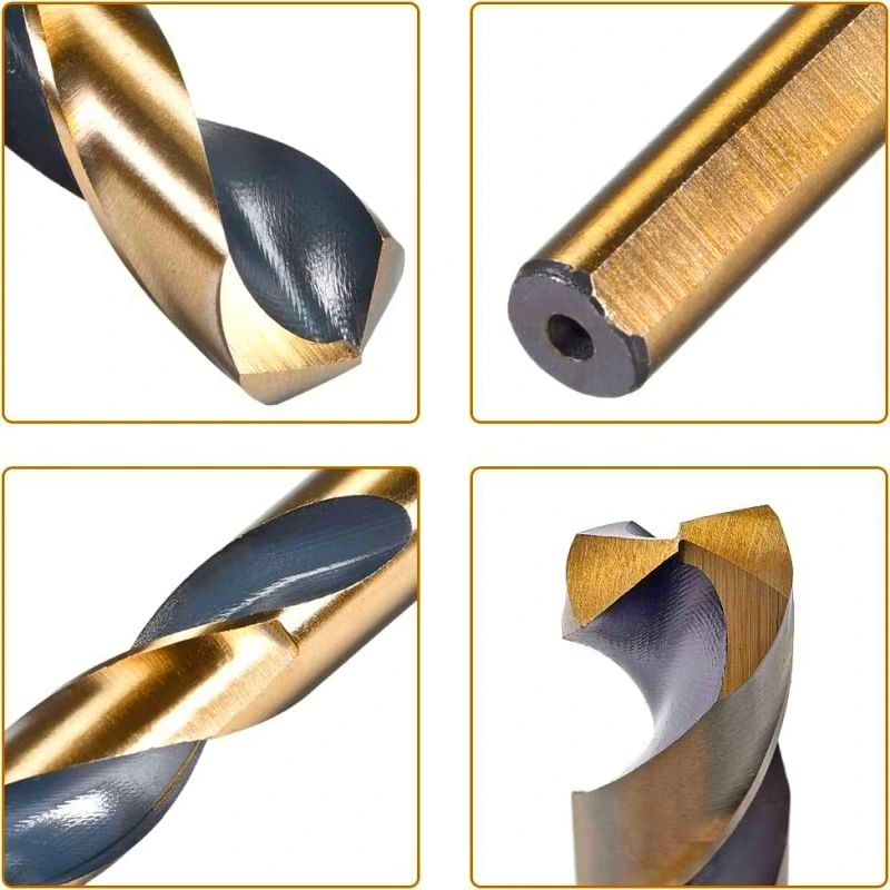 22mm Cutting Edge Titanium & Nitride Coated Reduced Shank Twist Drill Bit for Stainless Steel