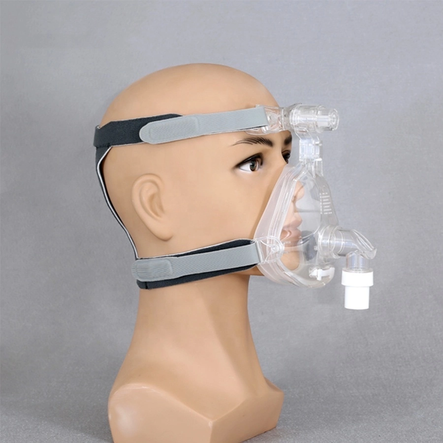 قناع الوجه الكامل CPAP Auto CPAP Bipap Mask for Sleep (قناع الوجه الكامل CPAP التلقائي CPAP لقناع التنقل) انقطاع التنفس بشخير الناس مع الحرة ضبط الرأس