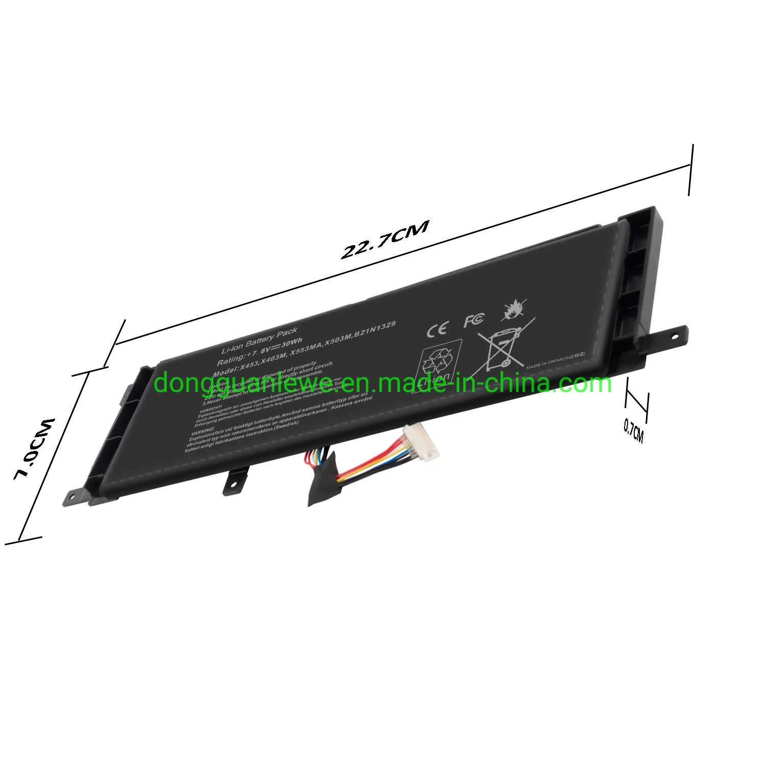 Laptop Battery Replacement for Asus X453 X403 X453mA F453 B21n1329 F453mA-Wx430b F453mA-Wx429b Notebook Computer Battery Pack