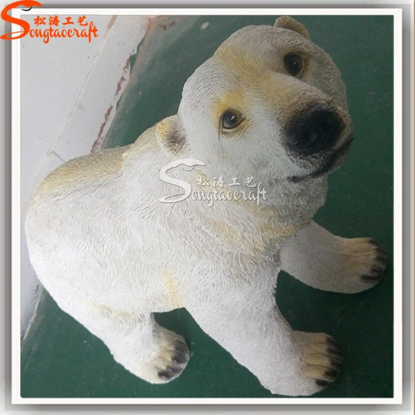 Artificial Fiberglass Bear Sculpture for Decoration