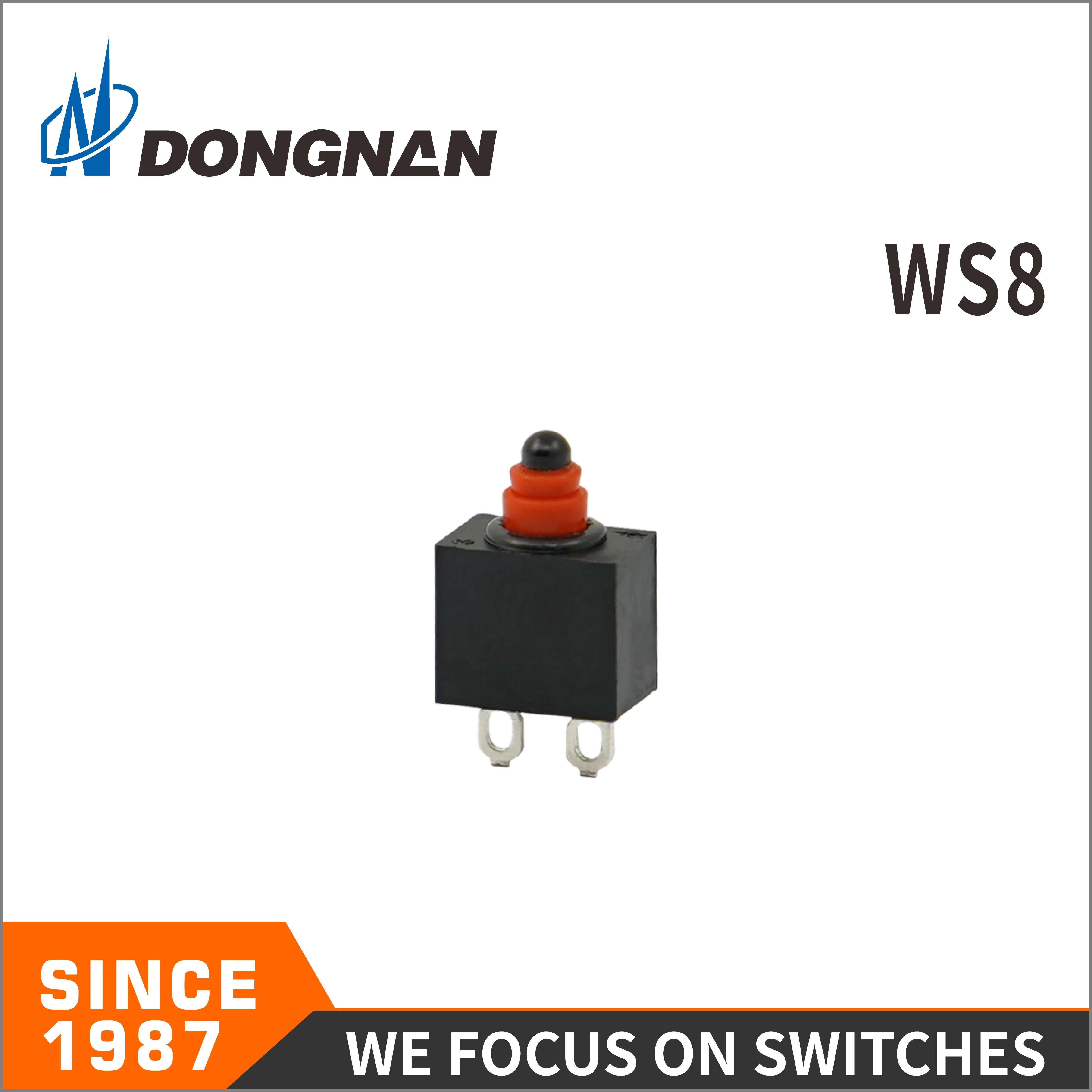 Manufacturer 0.1A 12VDC Automobile Equipment Waterproof Micro Switch Ws8