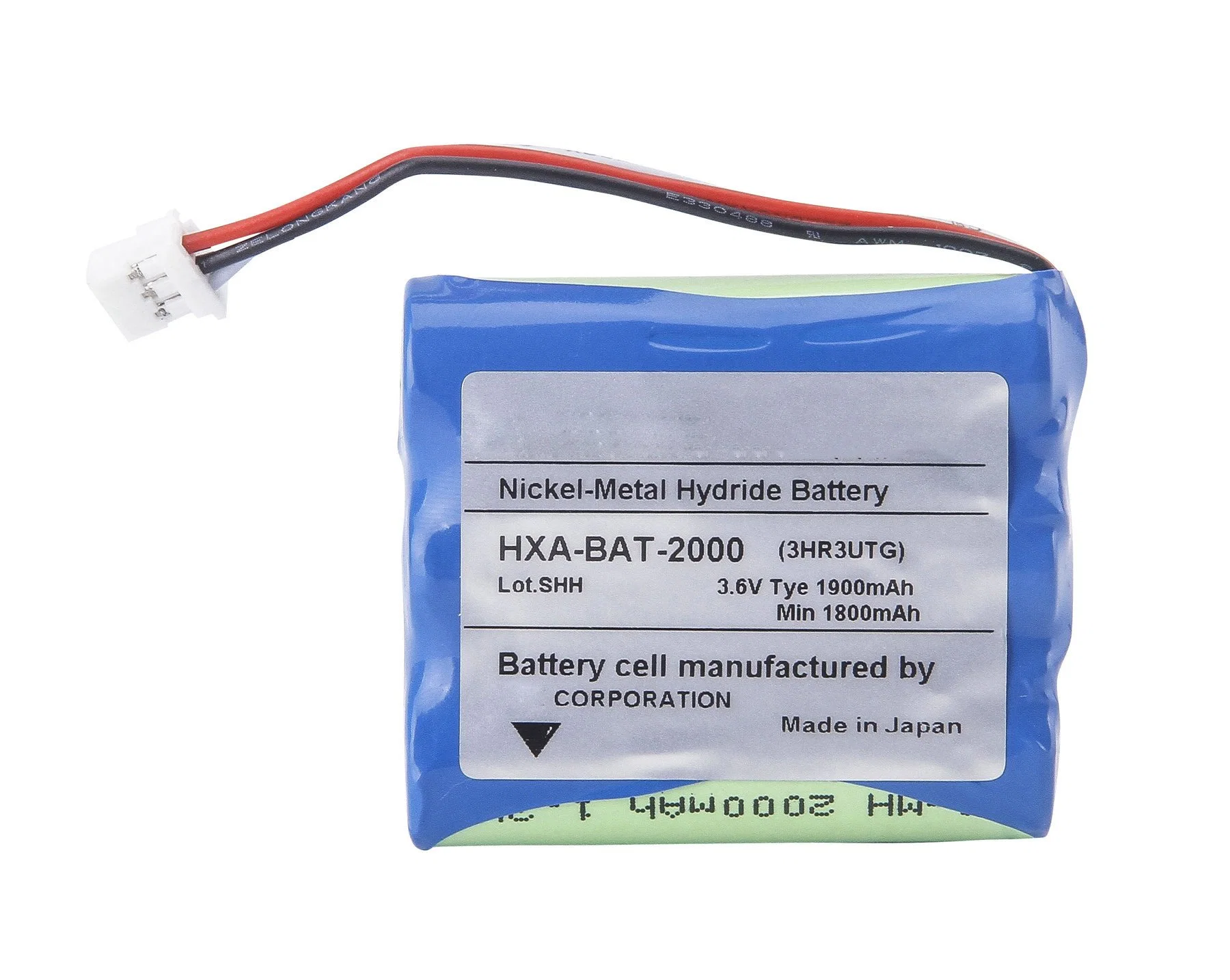 3.6V 2000mAh batterie rechargeable Ni-MH pour Omron Hbp-1300 Moniteur de pression sanguine Bat-2000 Hxa-Bat-2000 Medical Batterie de remplacement