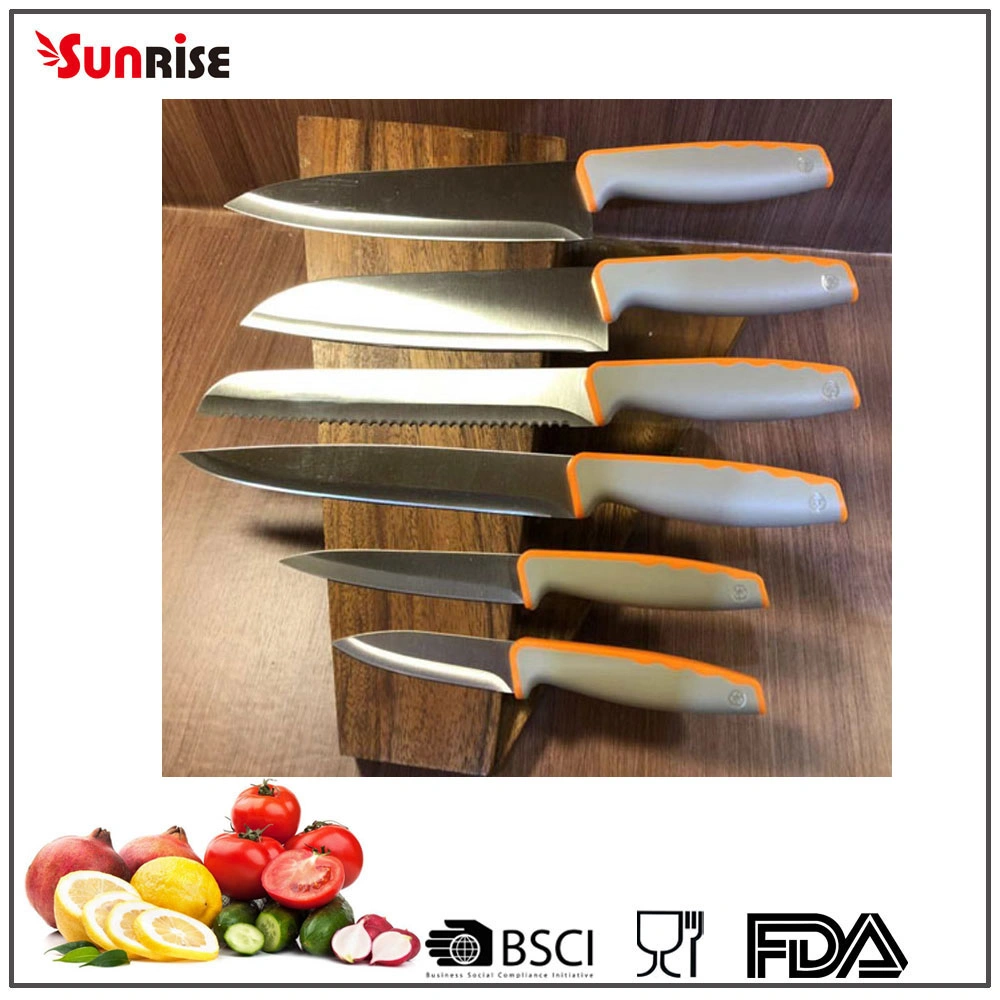 Kitchen Utensil 3.5" Fruit Paring Knife with PP+TPR Handle (KSK747)