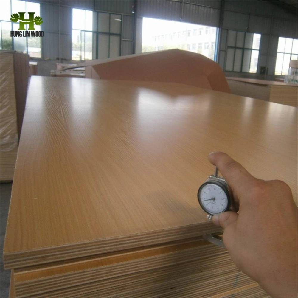 1220*2440mm E0/E1 Glue Hardwood/Poplar Core Melamine Coated Ecological Plywood for Furniture