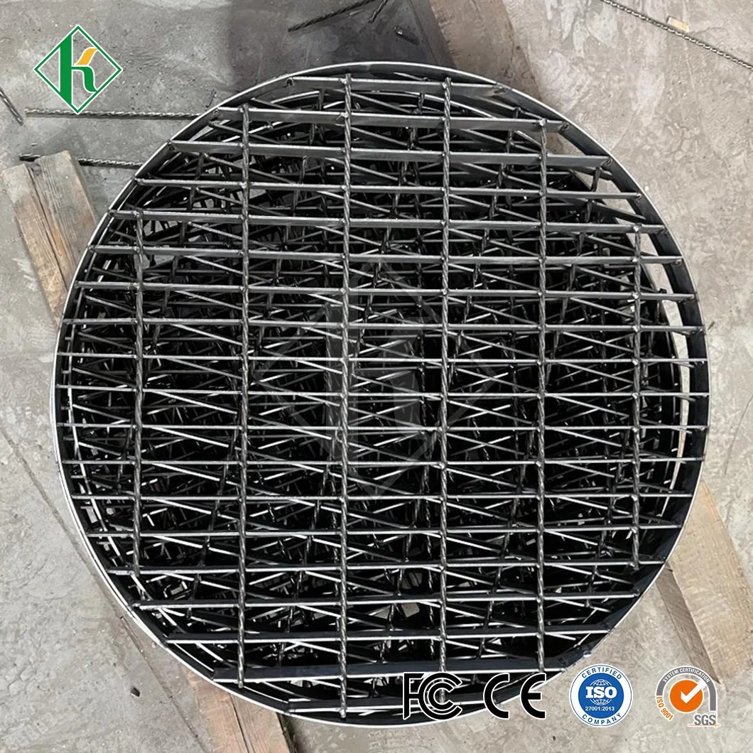 Kaiheng Platform Steel Grating Manufacturers Floor Trench Cover China Steel Grating ASTM A36 Galvanized Trench Drain Grating