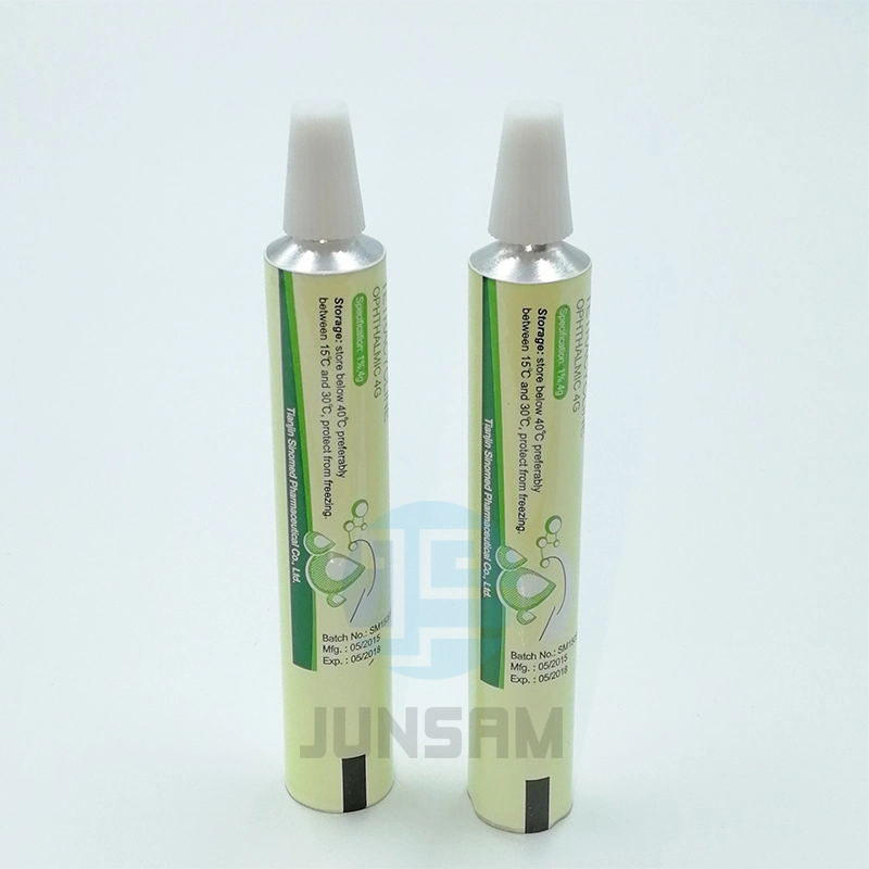 Eye Pharmacy Ointment Long Nozzle Open Orifice Soft Aluminum Tubes