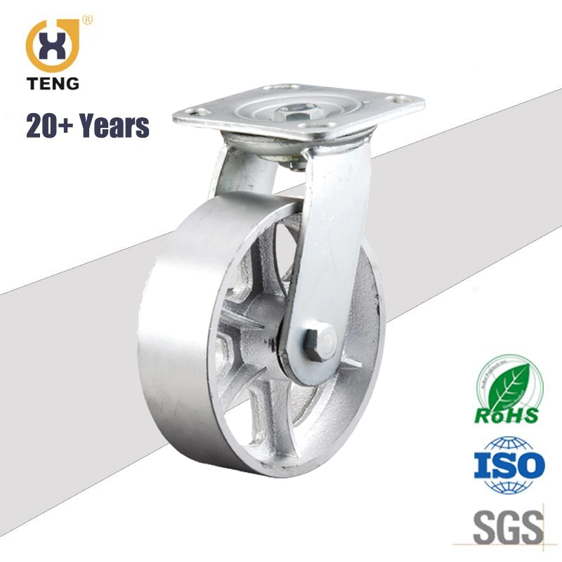 4/5/6/8 Inch Swivel Cast Iron PU Caster