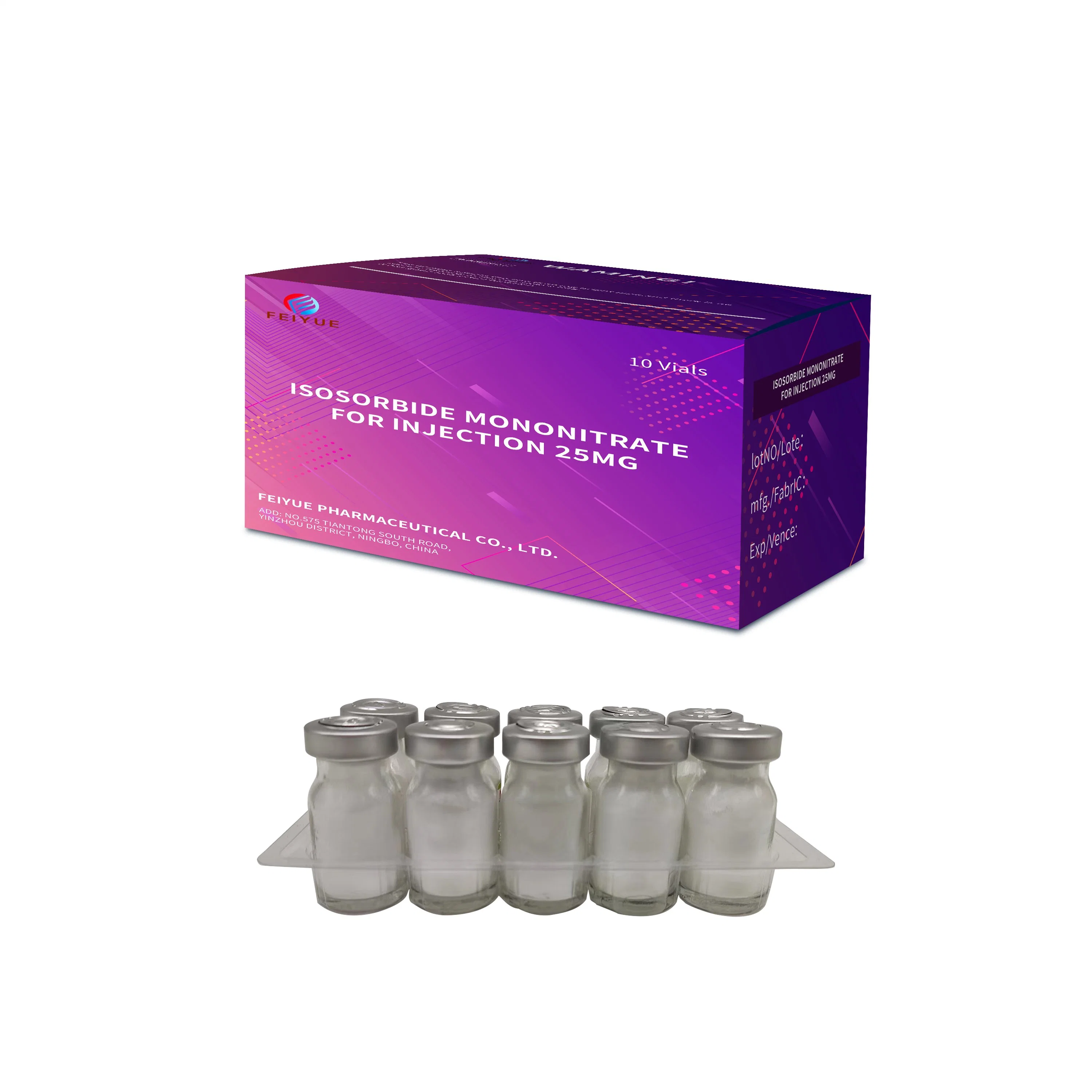 Medicina GMP Isosorbide Mononitrato para inyección 25mg