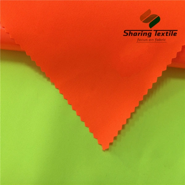 Polyester Hi-Vis 300d Oxford Flourescent Neon Yellow Orange Safety Oxford Fabric