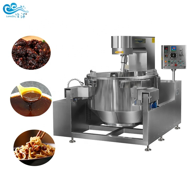 Durable Industrial Electric Gas Tilting Cooking Mixer Pot with Agitator