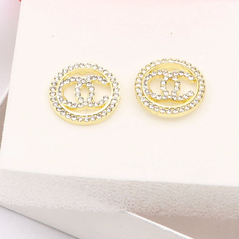 Round Big Hoop Earrings 14K Gold Plate Women Jewelry Accessories