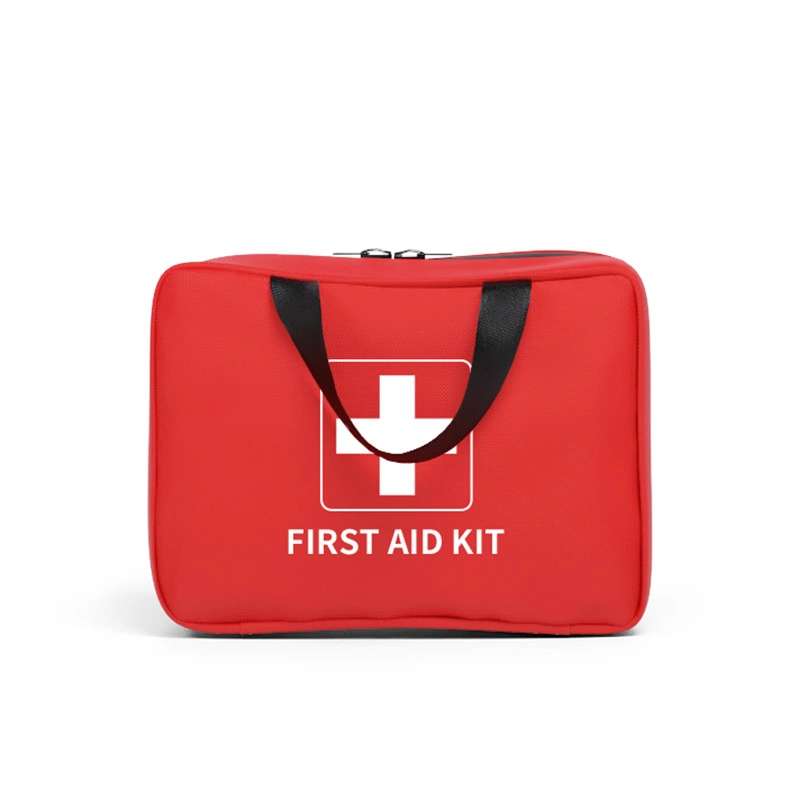 Small First Aid Kit, Essential Emergency Trauma Medical Supplies Packed in a Red Waterproof Box, Perfect for Car Home Office Travel Outdoor Camping Hiking