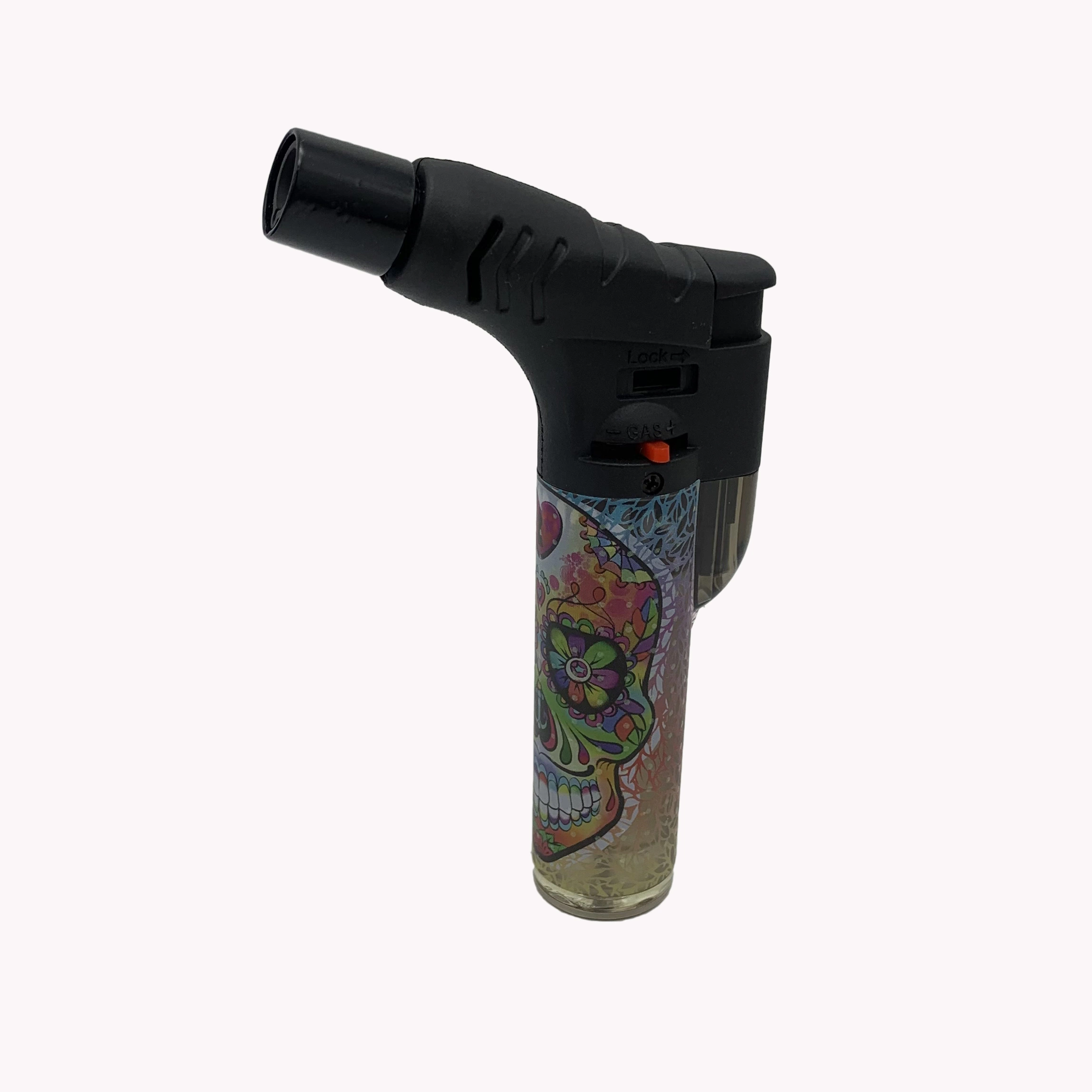 2022 New Design Hot Sale Tobacco Smoking Cigar Windproof Refillable Green and Red Colored Flame Torch Lighter