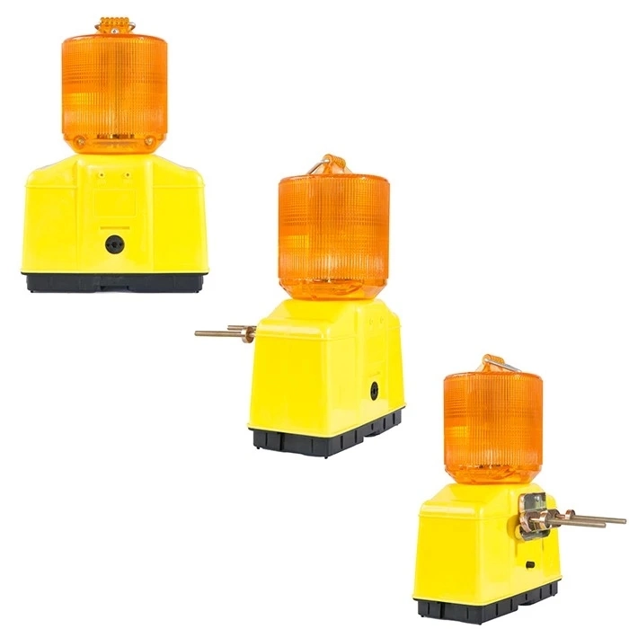 Road Safety Flashing Lights LED Type D Barricade Light for Roadway